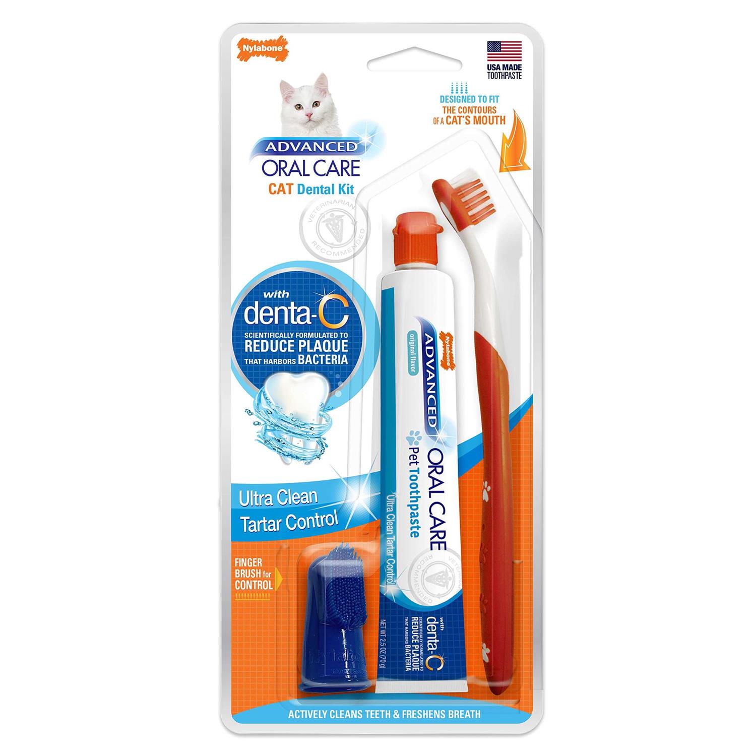 Nylabone Advanced Cat Oral Care Dental Kit