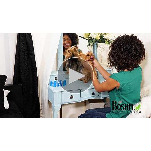 Alternative view of BOSHEL 8 Pc Finger Toothbrush for Dogs Dog Toothbrush Kit Includes 6 Silicone Bristle + 2 Nylon Bristle Dog Finger Toothbrushes