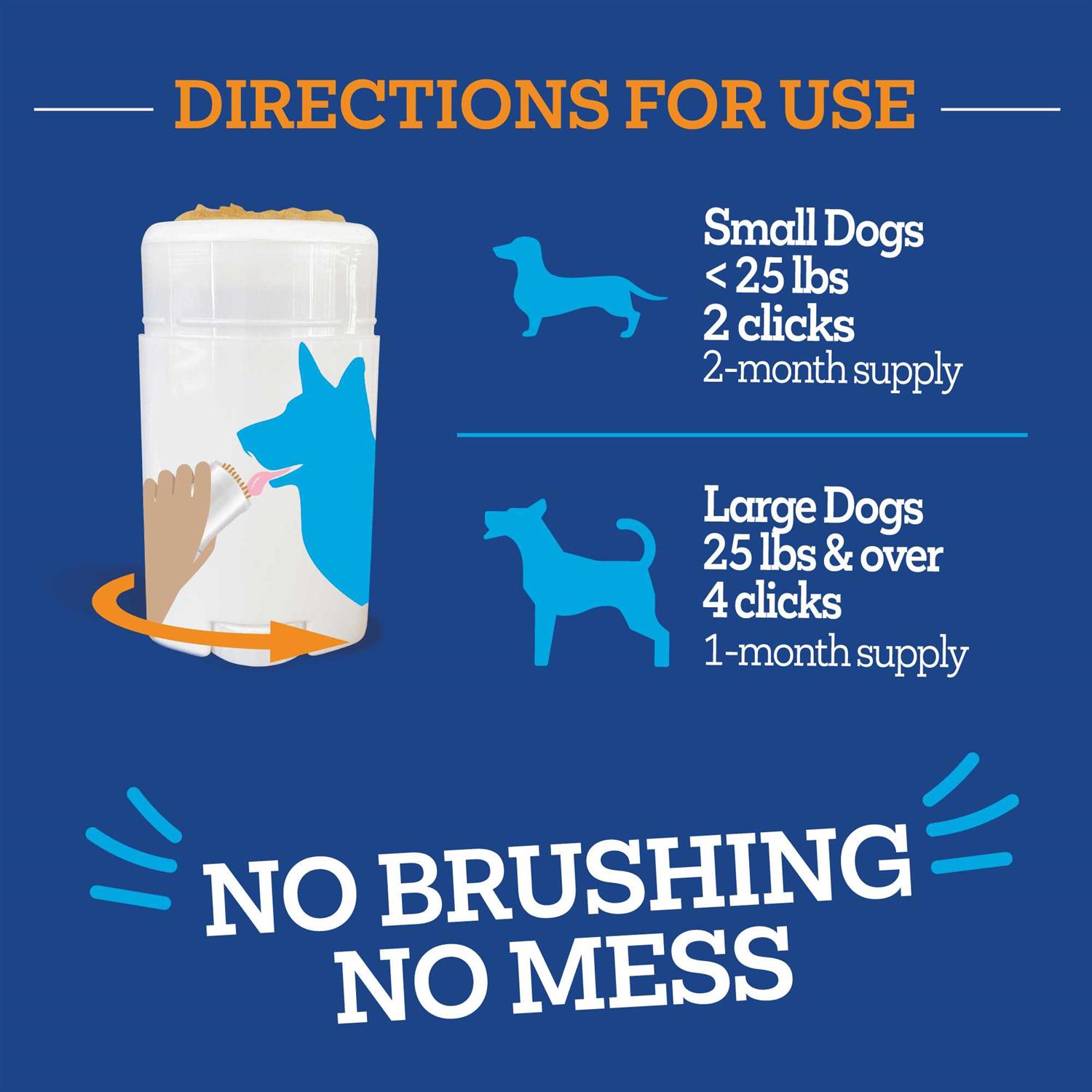 Alternative view of Vetality Brush Free Twist & Lick Oral Gel for Dogs