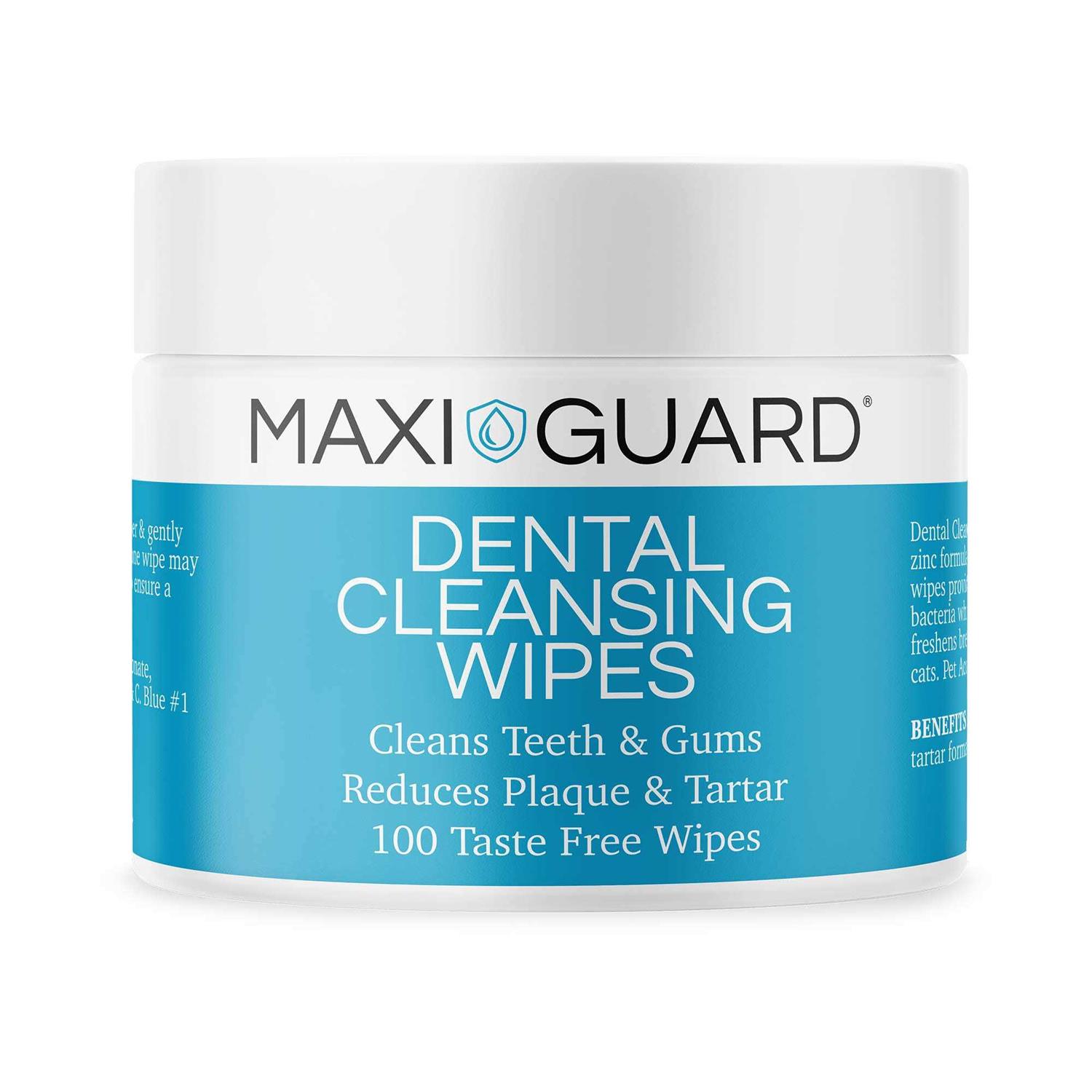 Maxi-Guard Dental Cleansing Wipes for dogs, cats, horses and companion Animals