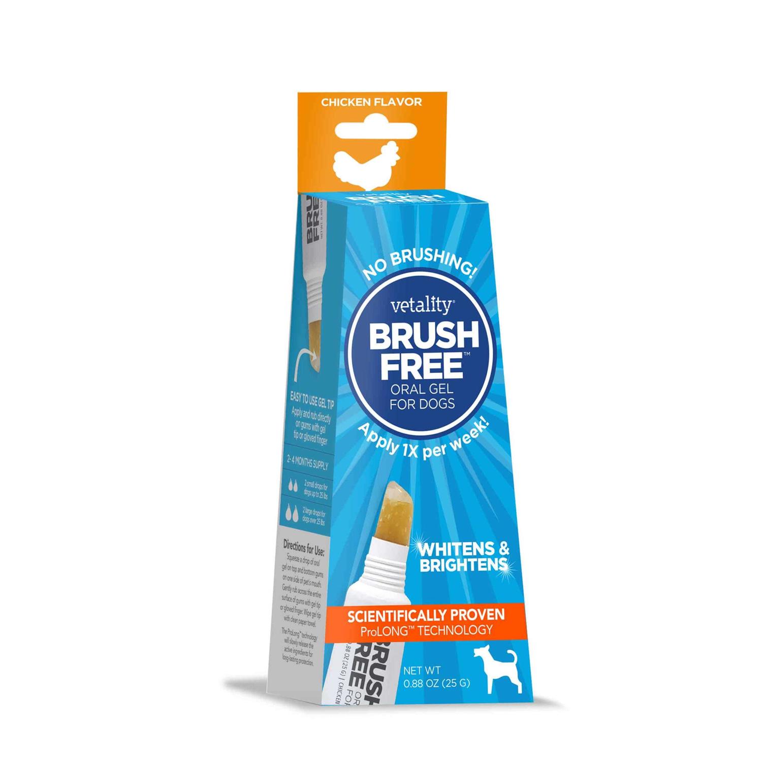Vetality Brush Free Oral Gel for Dogs