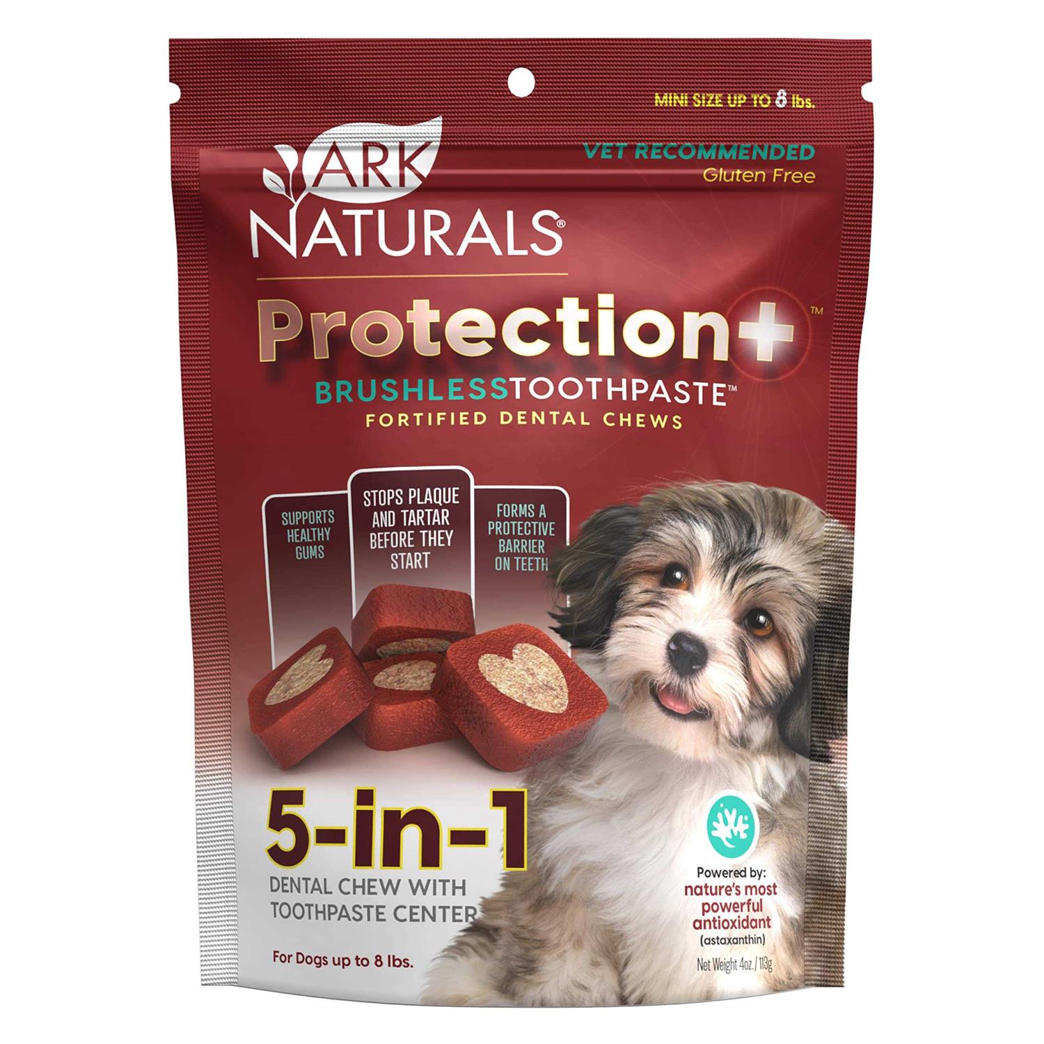Ark Naturals Protection+ Brushless Toothpaste Dog Dental Chews