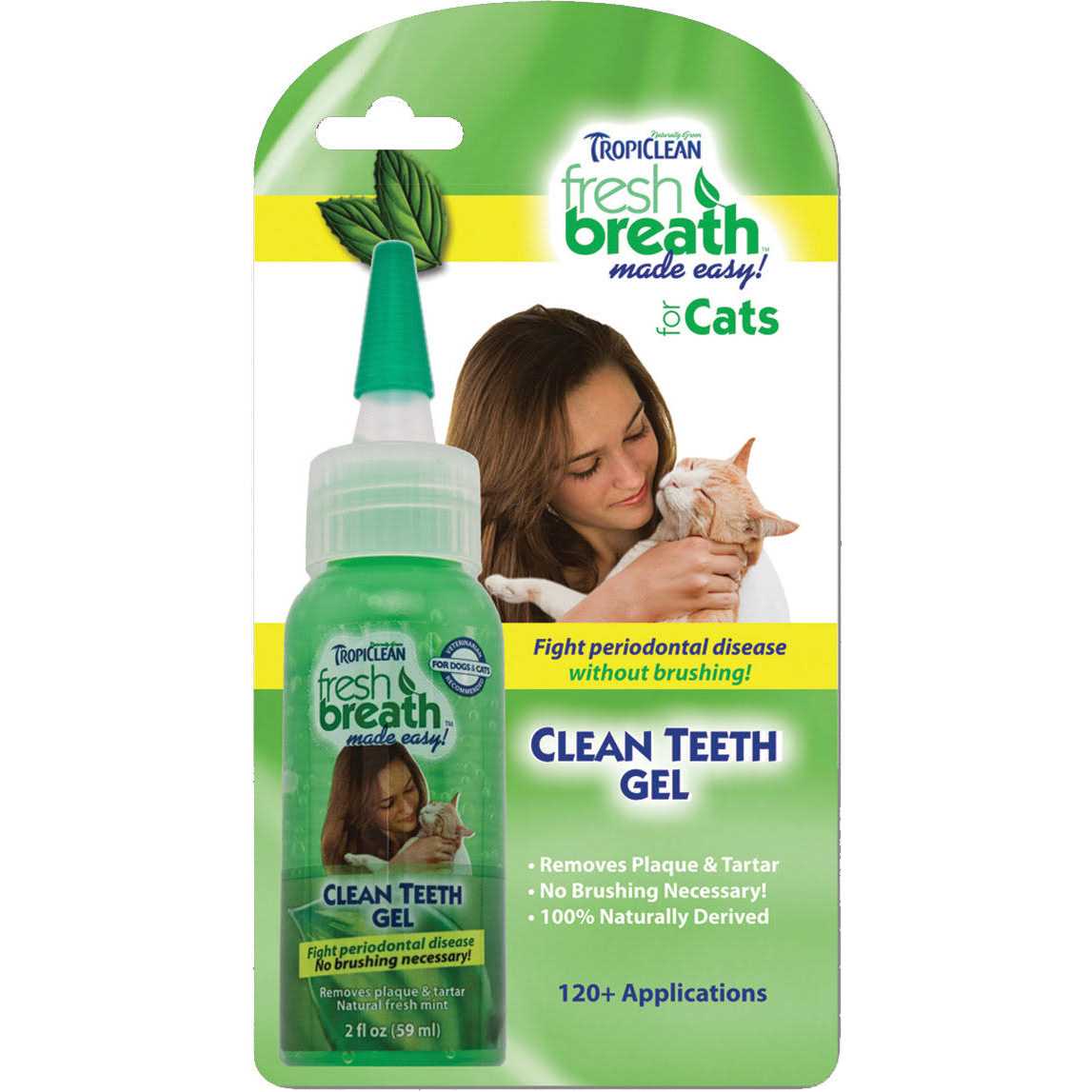 TropiClean Fresh Breath Clean Teeth Gel for Cats