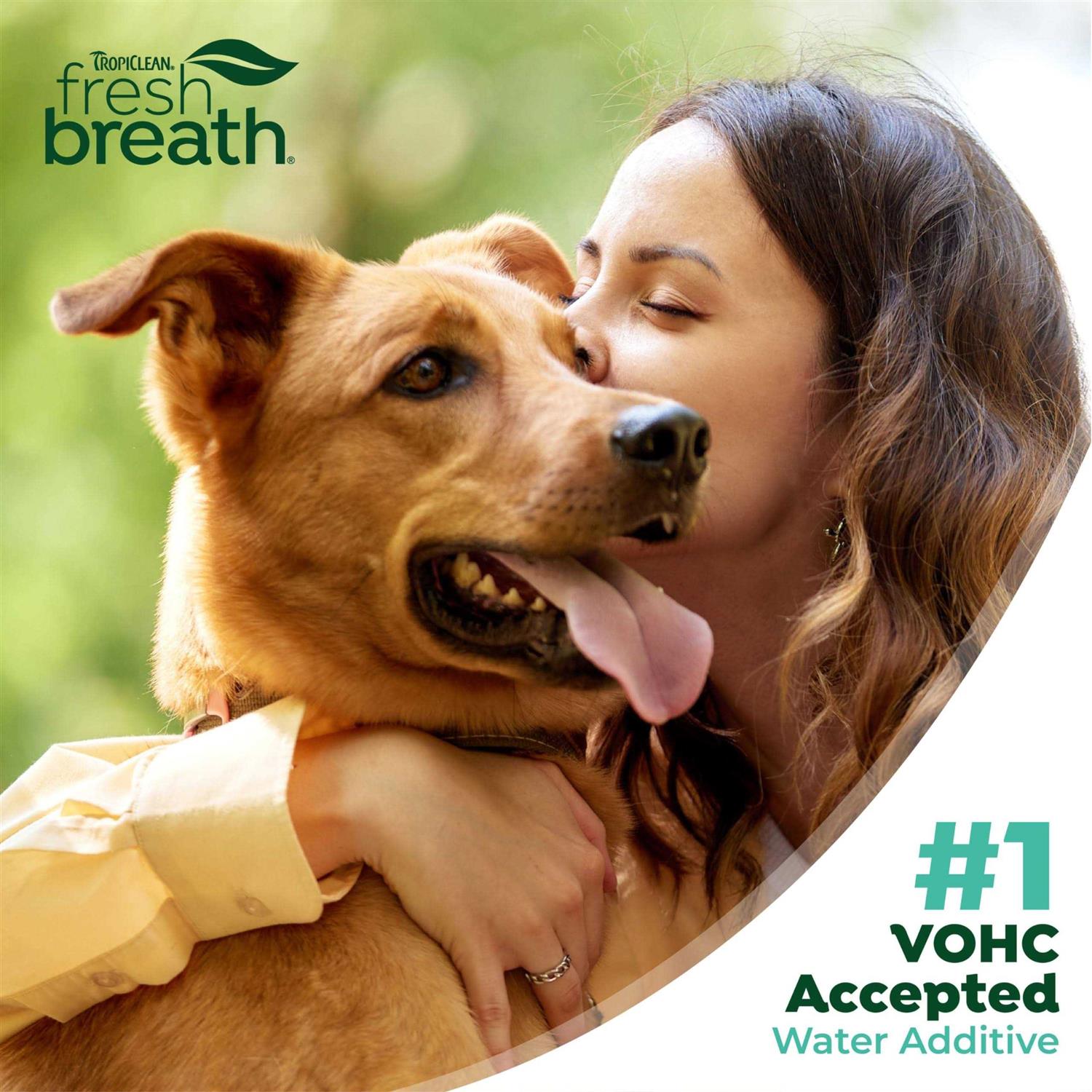 Alternative view of TropiClean Fresh Breath Original Dog Oral Care Water Additive Dog Breath Freshener Additive for Dental Health