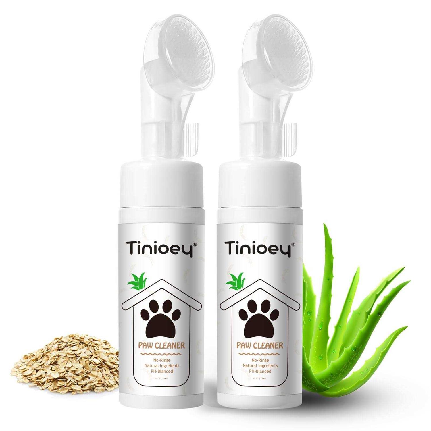 Tinioey Paw Cleaner for Dogs and Cats Clean Paws No-rinse Foaming Cleanser