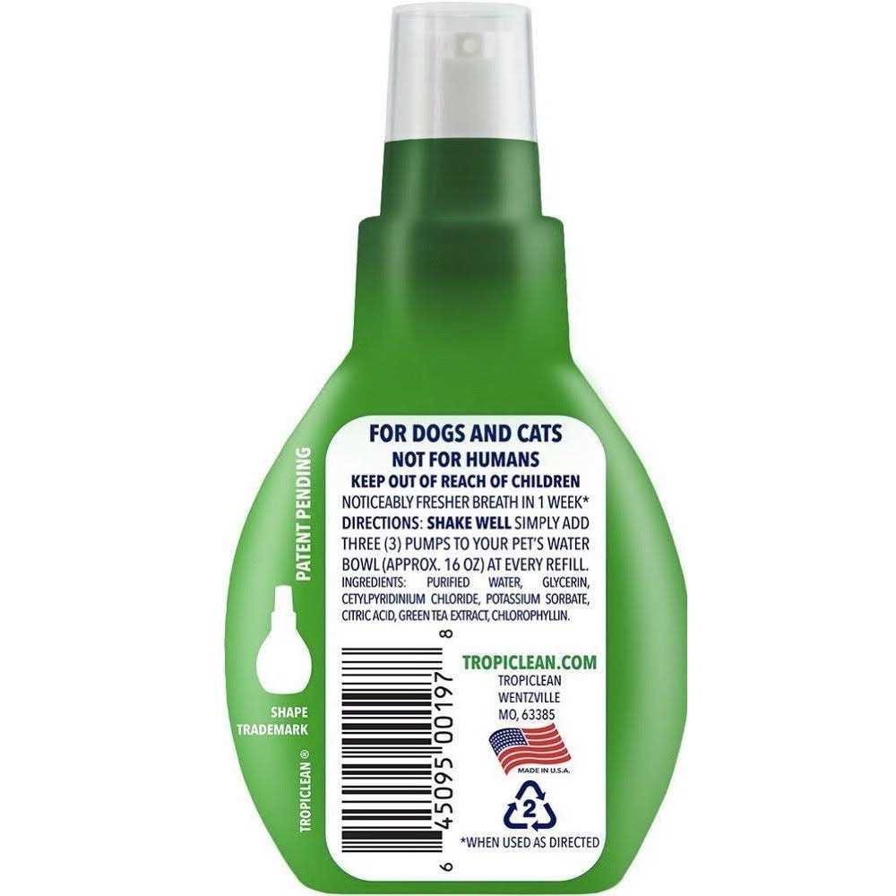 Alternative view of TropiClean Fresh Breath Drops