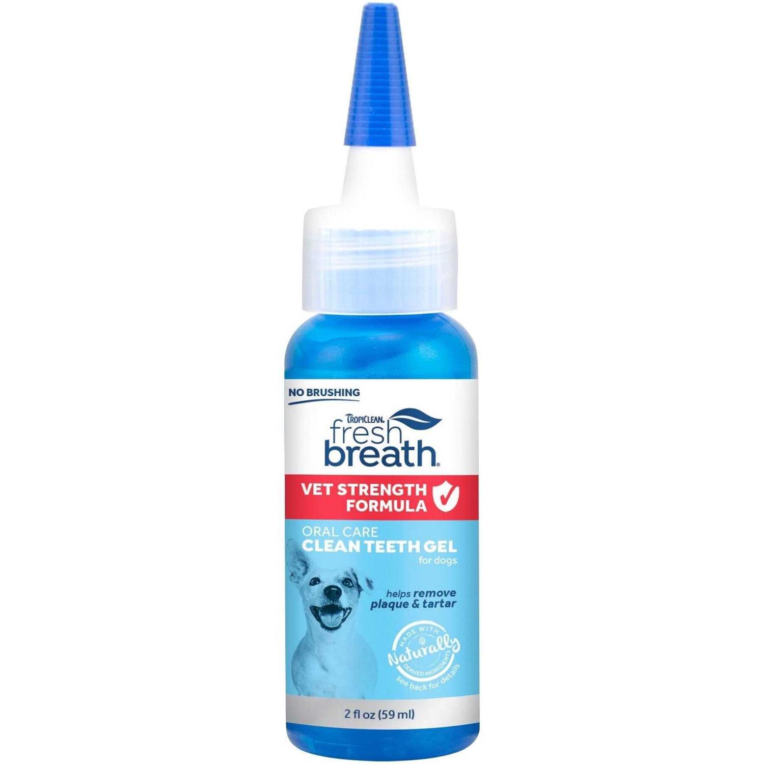 TropiClean Fresh Breath Vet Strength Formula Oral Care Clean Teeth Gel