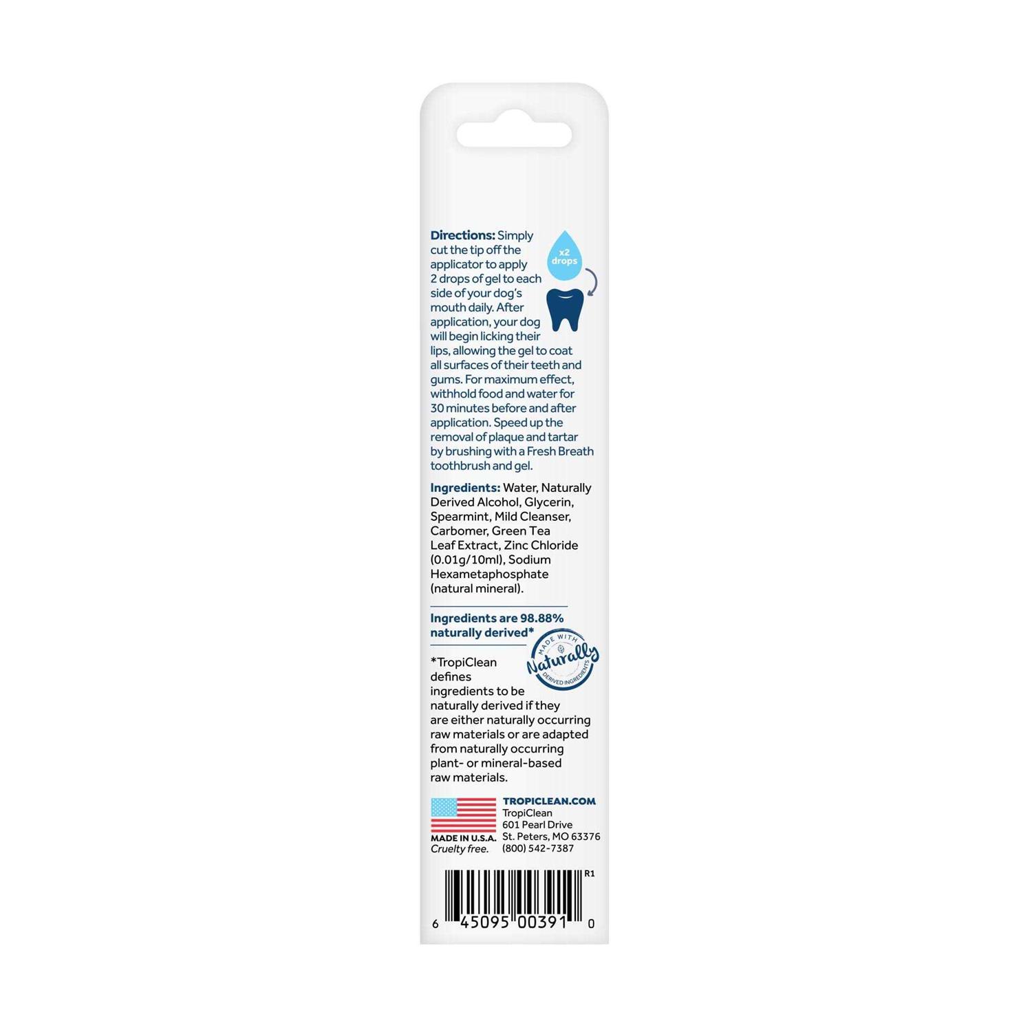 Alternative view of TropiClean Fresh Breath Vet Strength Formula Oral Care Clean Teeth Gel