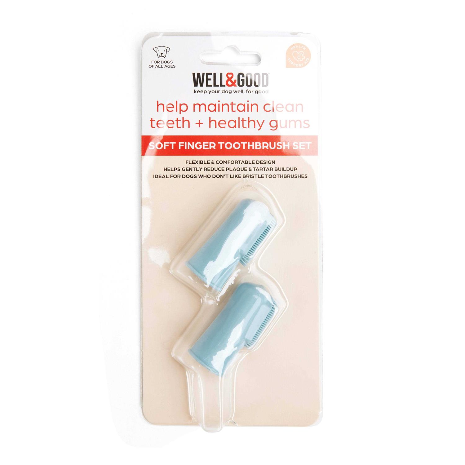 Alternative view of Well & Good Soft Finger Dog Toothbrush