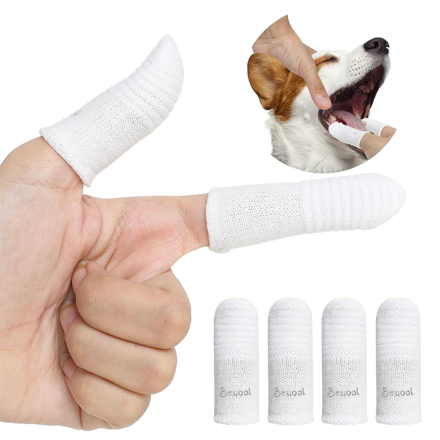 Beuool Dog Toothbrush Cat Toothbrushes-Fingers Toothbrushes for Dog Cats Teeth Cleaning