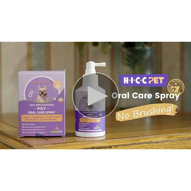 Alternative view of HICC GROOM! Oral Care Spray for Dogs and Cats, Anti Inflammatory Breath Care Spray, Dog Gingivitis Treatment, Fight Bad Breath Caused by Plaque and