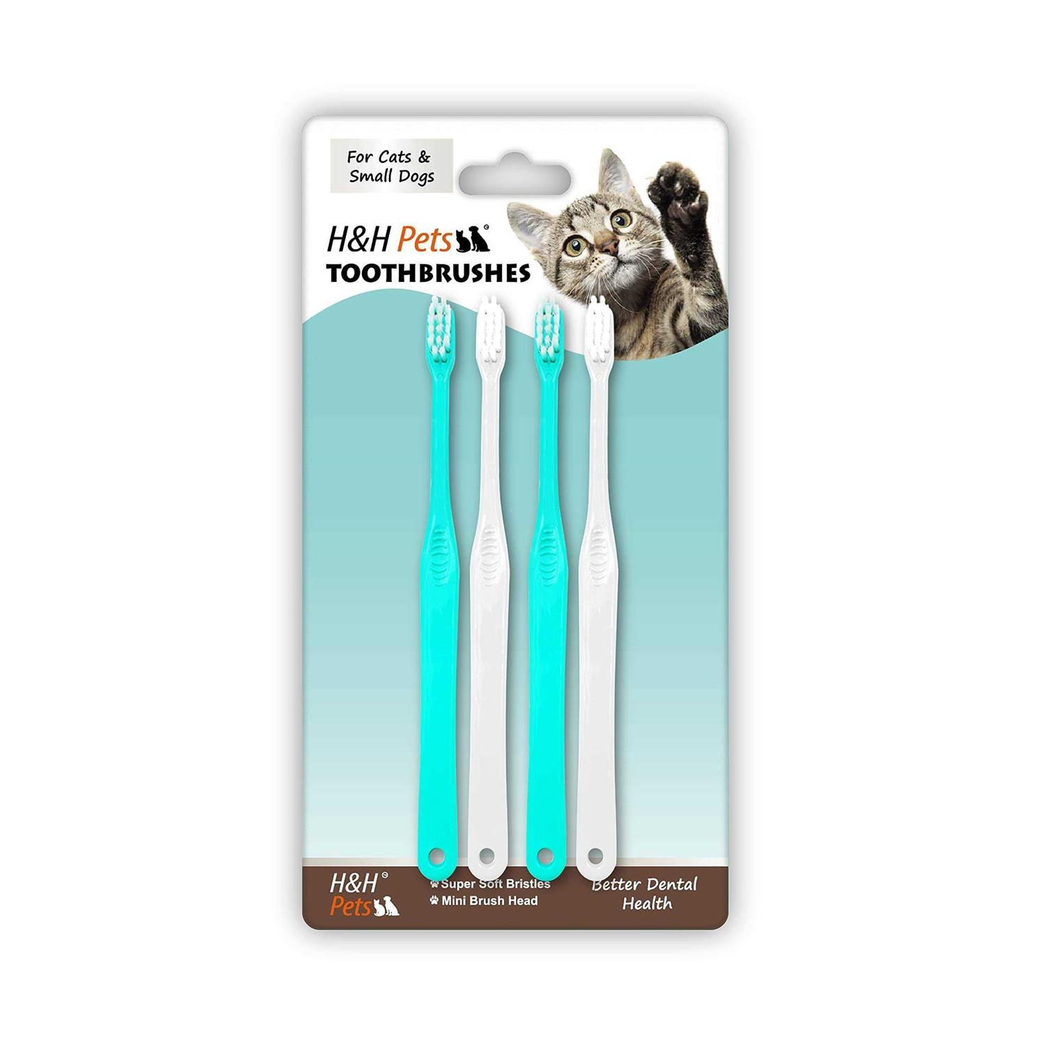 H&H Pets Dog Toothbrushes from Large to Small Best Professional Dog Cat Toothbrush Series with Many Design & Size