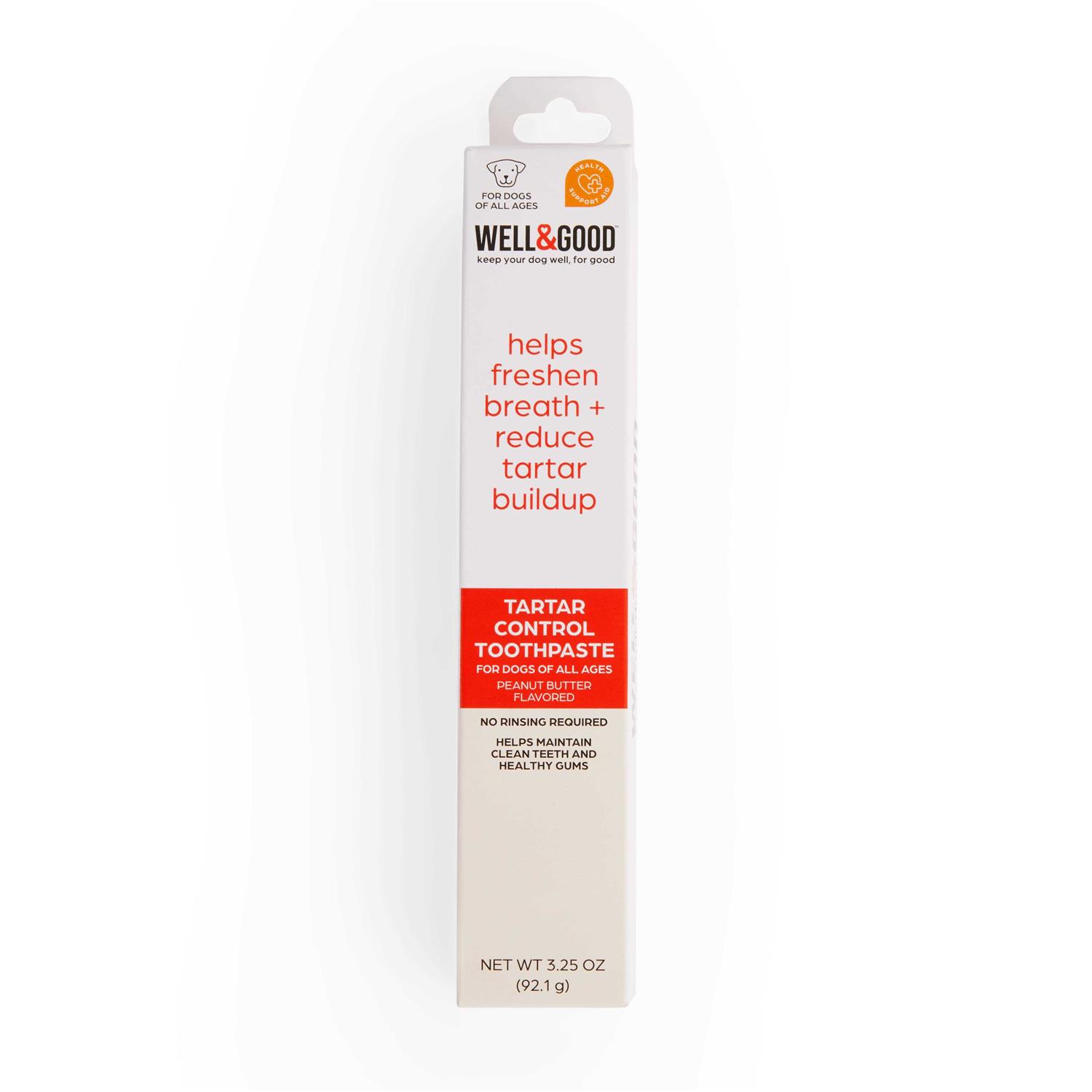 Well & Good Tartar Control Toothpaste for Dogs