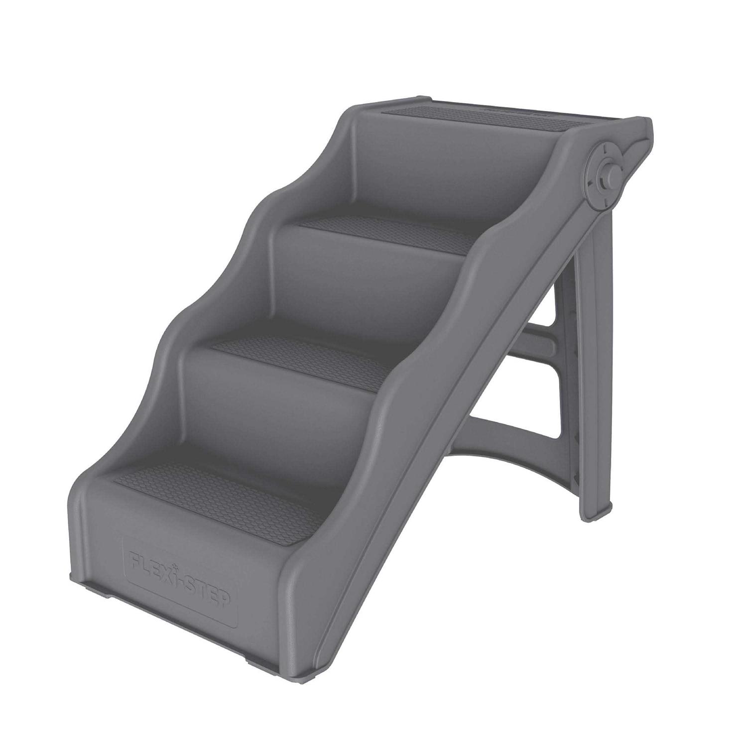Tail Waggers Flexi-Step, Foldable Dog Pet Steps with 4-Step Design and Non-Slip Treads