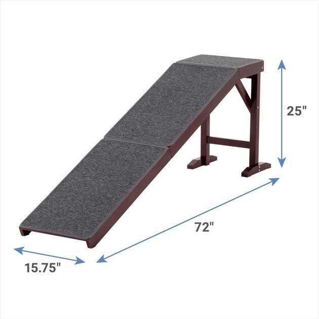 Alternative view of Frisco Deluxe Wooden Carpeted Cat Dog Ramp