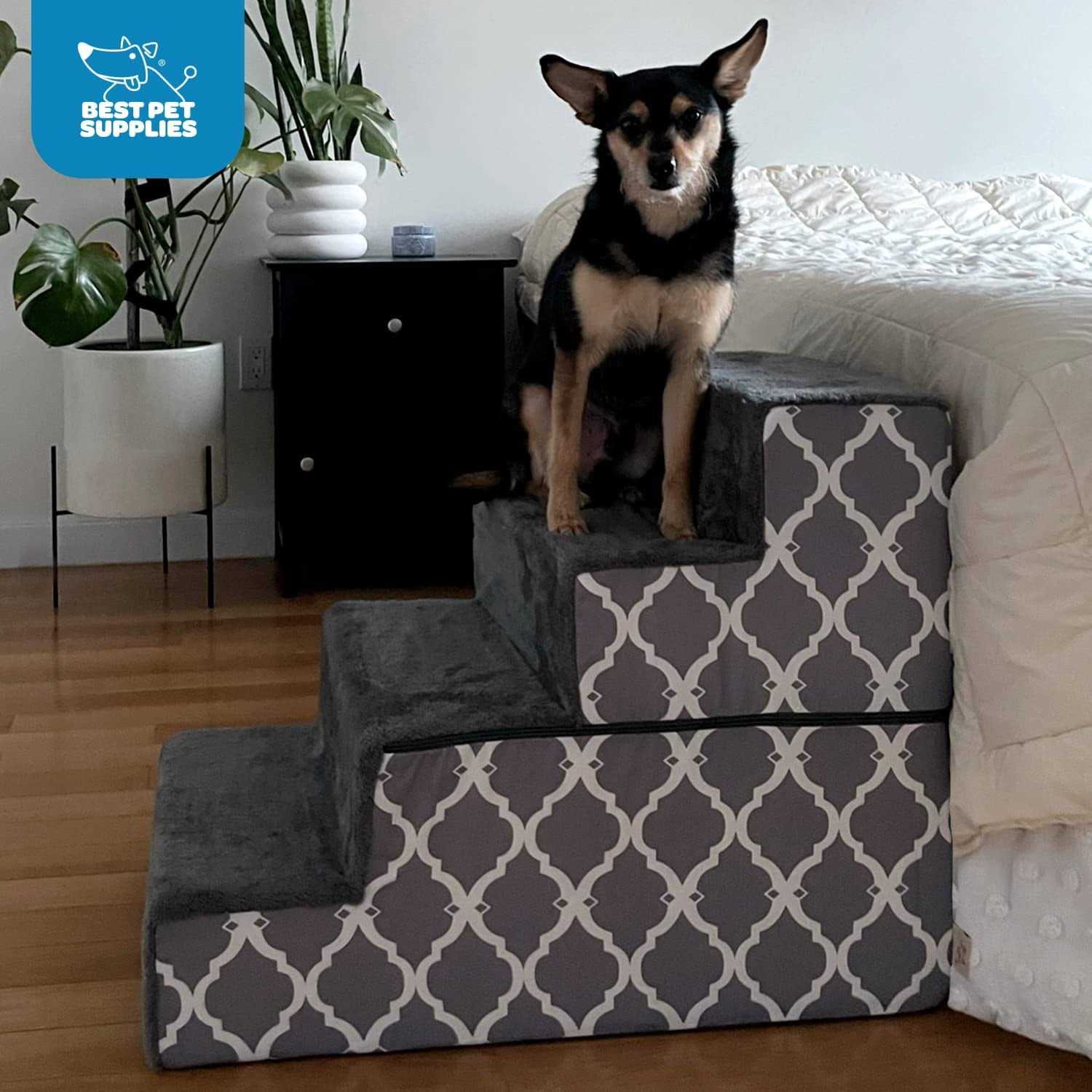 Alternative view of Foldable Pet Steps/Stairs with CertiPUR-US Certified Foam by Best Pet Supplies