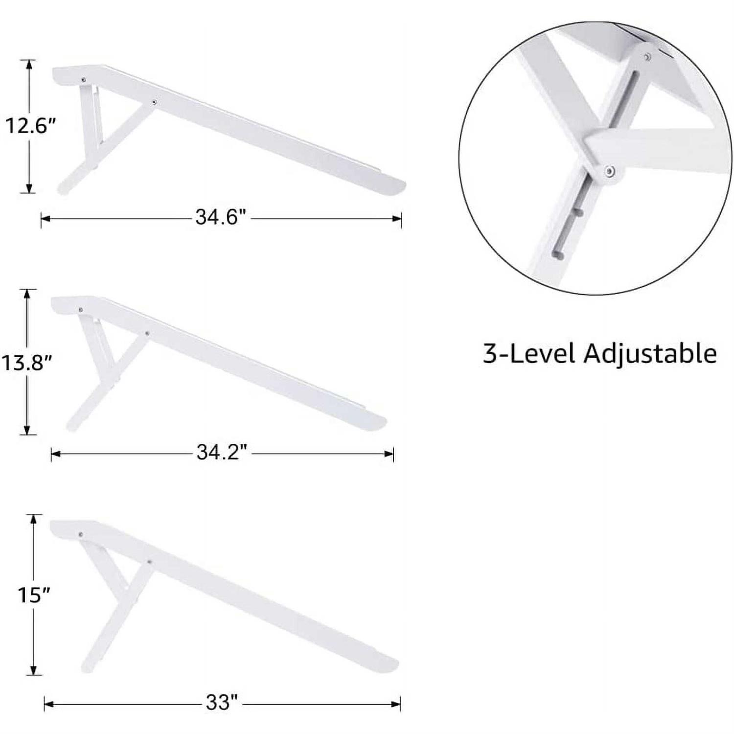 Alternative view of Unipaws Foldable Wooden Pet Ramp Adjustable Height