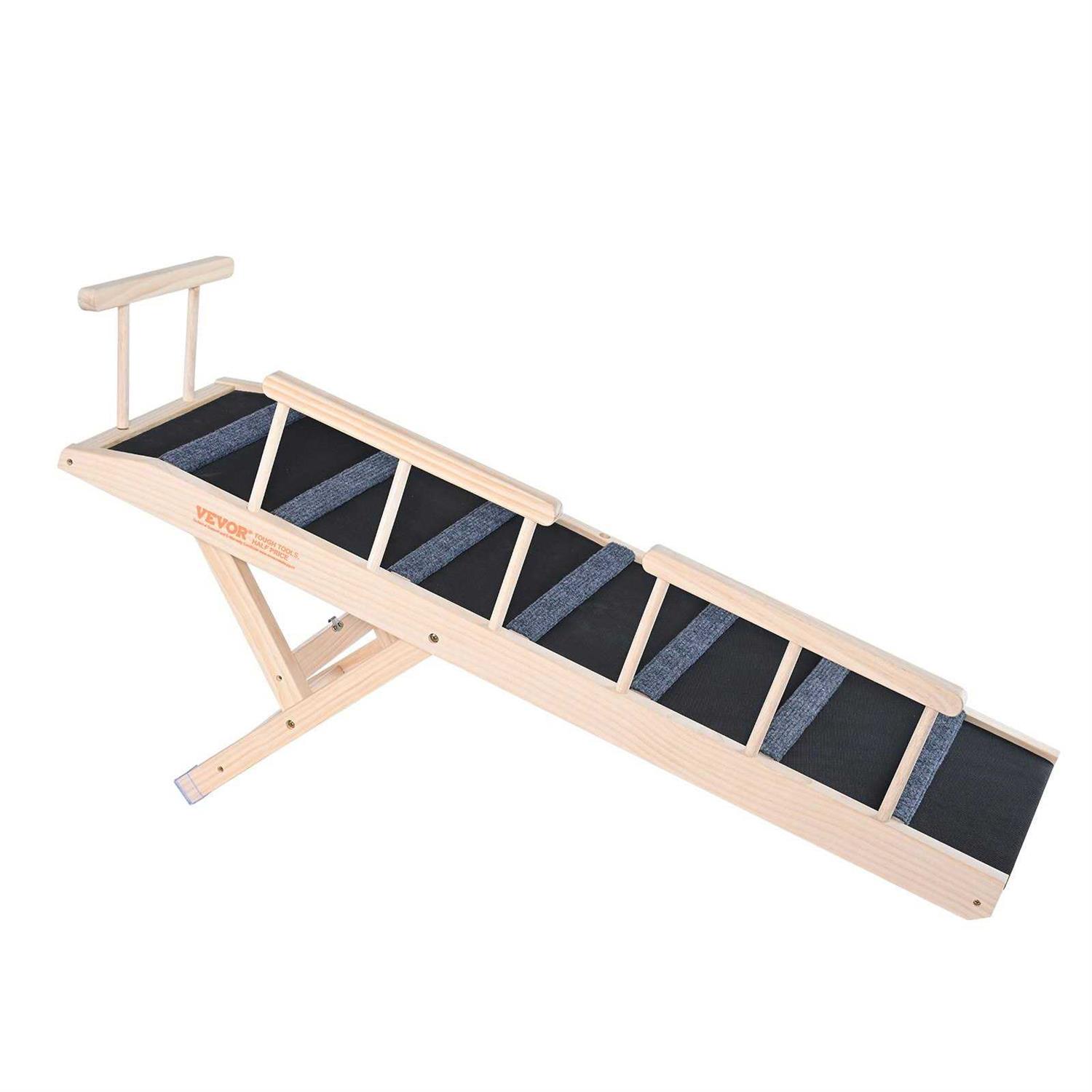 Alternative view of VEVOR Dog Ramp Folding Pet Ramp for Bed Adjustable Dog Ramp for Small