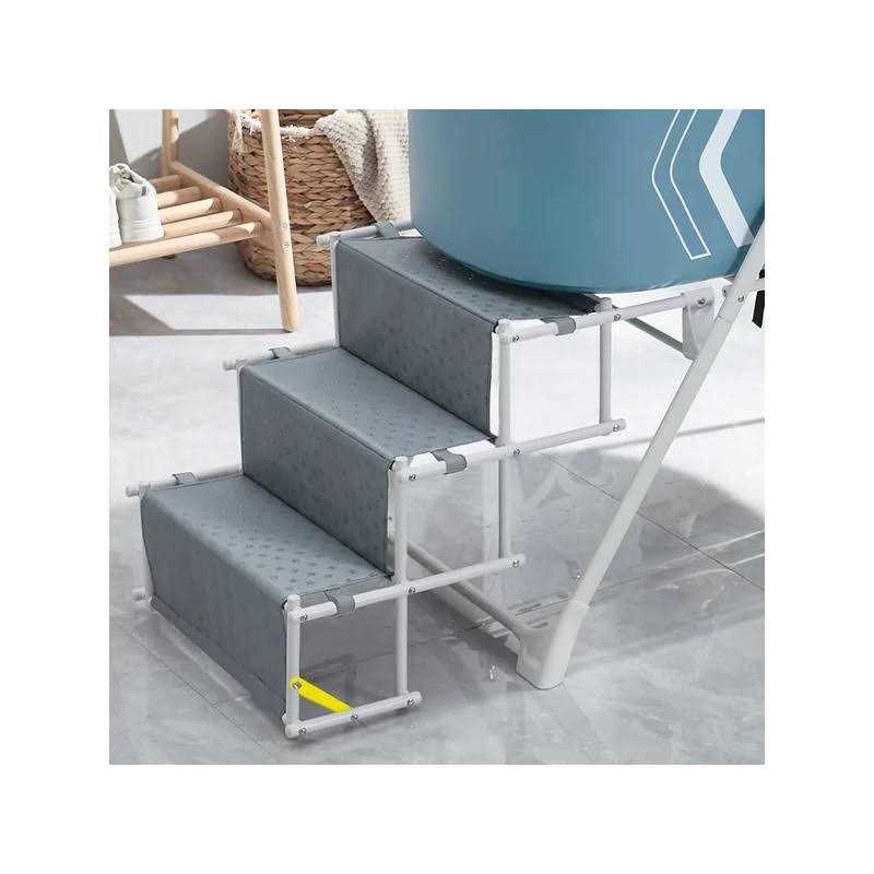 Alternative view of Furesh Steper Big Dog Bath Tub with Stairs, Elevated Portable Foldable Wash Station with Steps for Bathing, Shower and Grooming