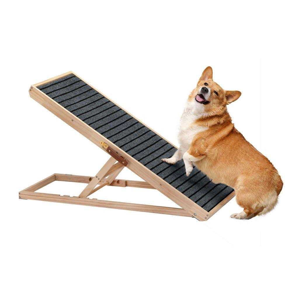 Coziwow Dog Ramp Folding Stair 4-Level Height Adjustable Non-slip Mat