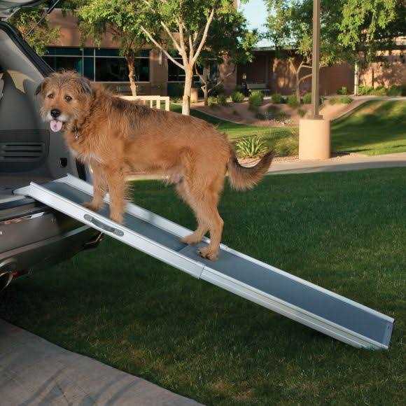 Alternative view of Top Paw Deluxe Telescoping Pet Ramp in Grey