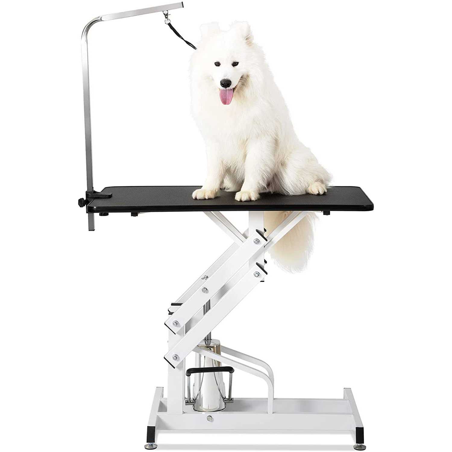 Alternative view of Hydraulic Pet Grooming Table for Large Dogs Professional Heavy Duty Adjustable Height