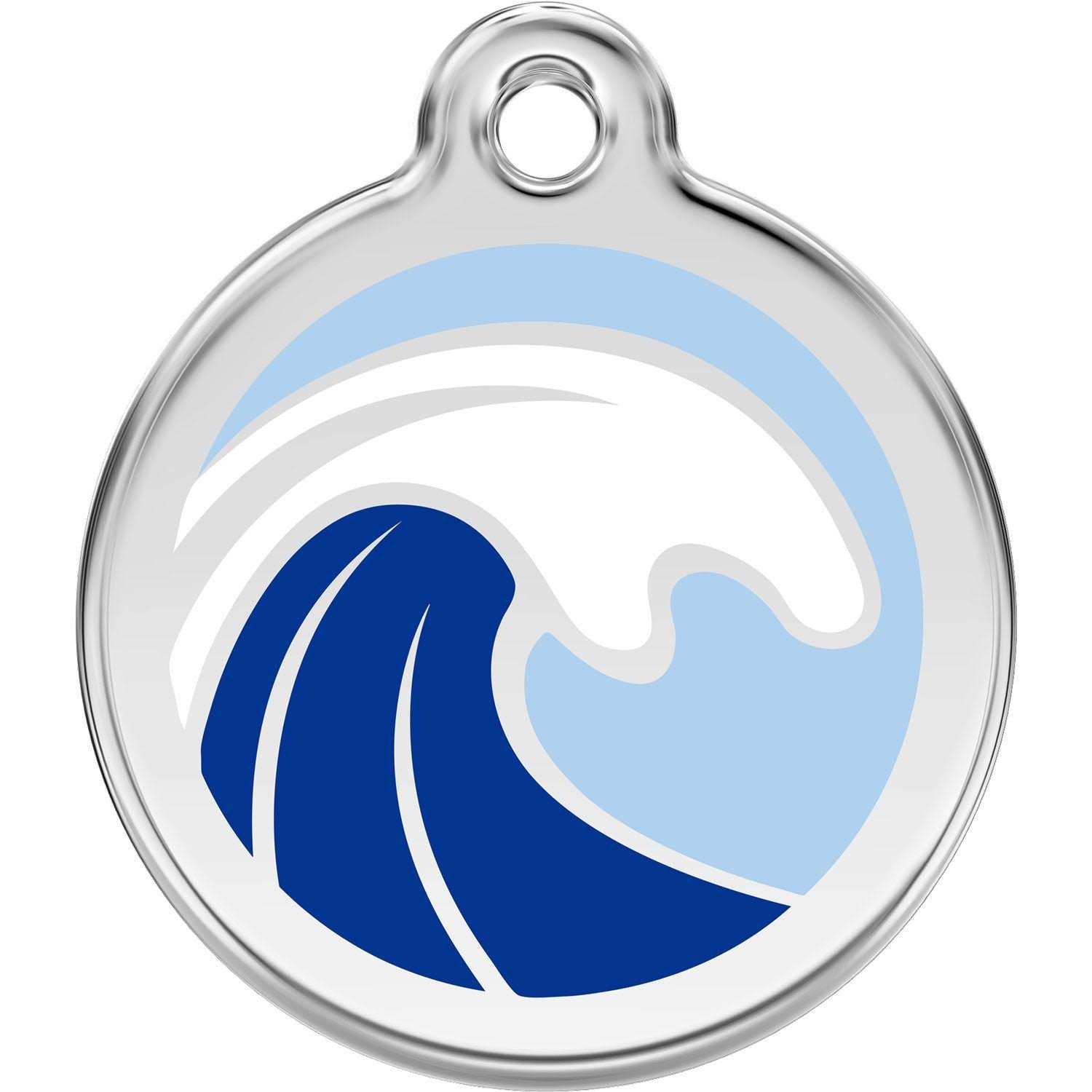 Red Dingo Enamel Pet ID Tag