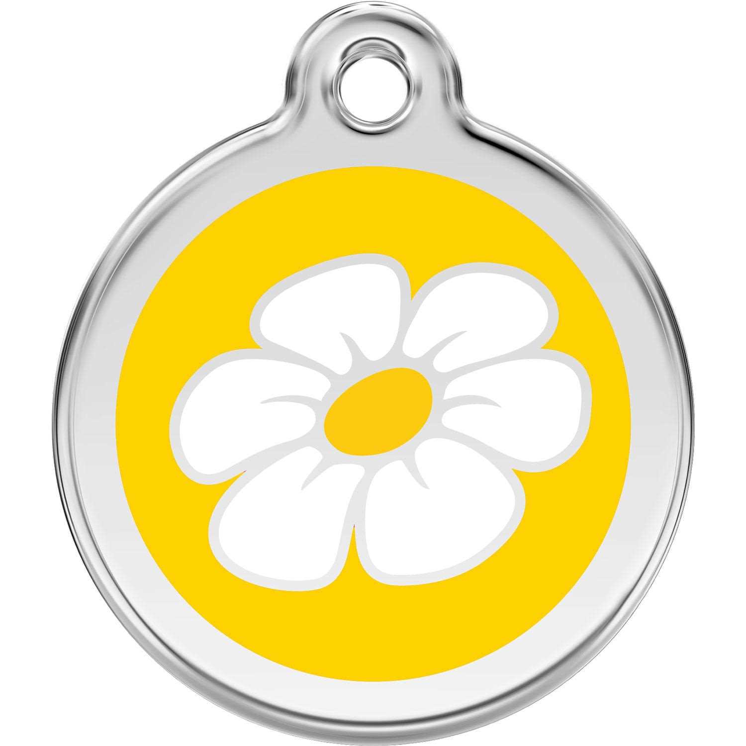 Red Dingo Enamel Pet ID Tag