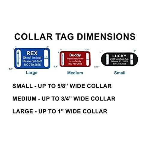 Alternative view of Slide-On Pet ID Tag Collar Tag
