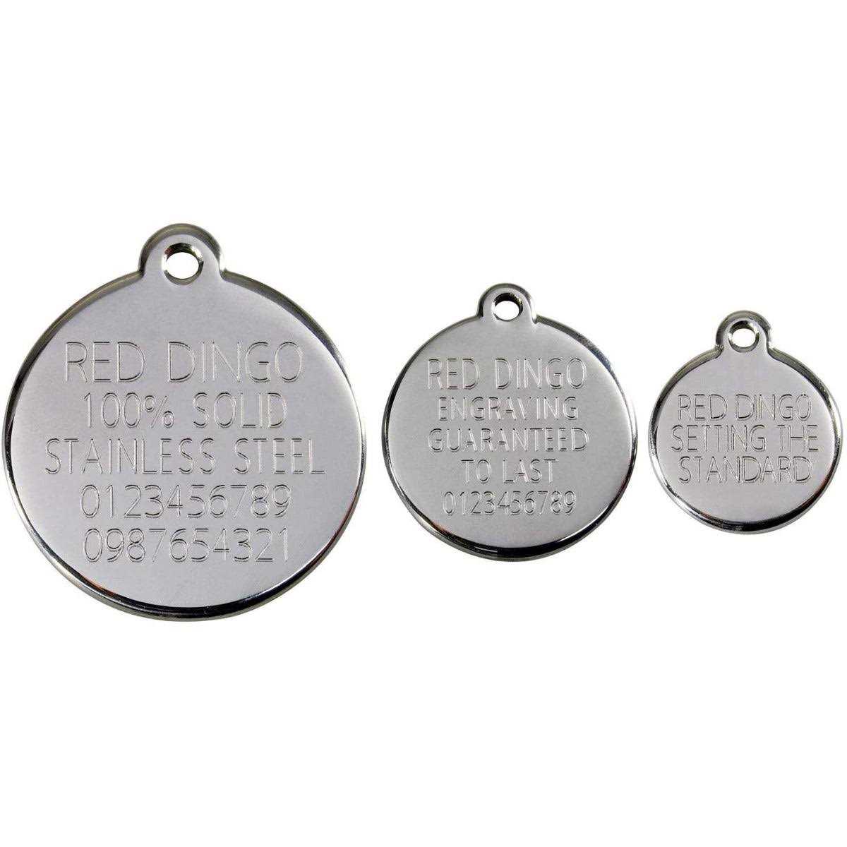 Alternative view of Red Dingo Enamel Pet ID Tag Heart