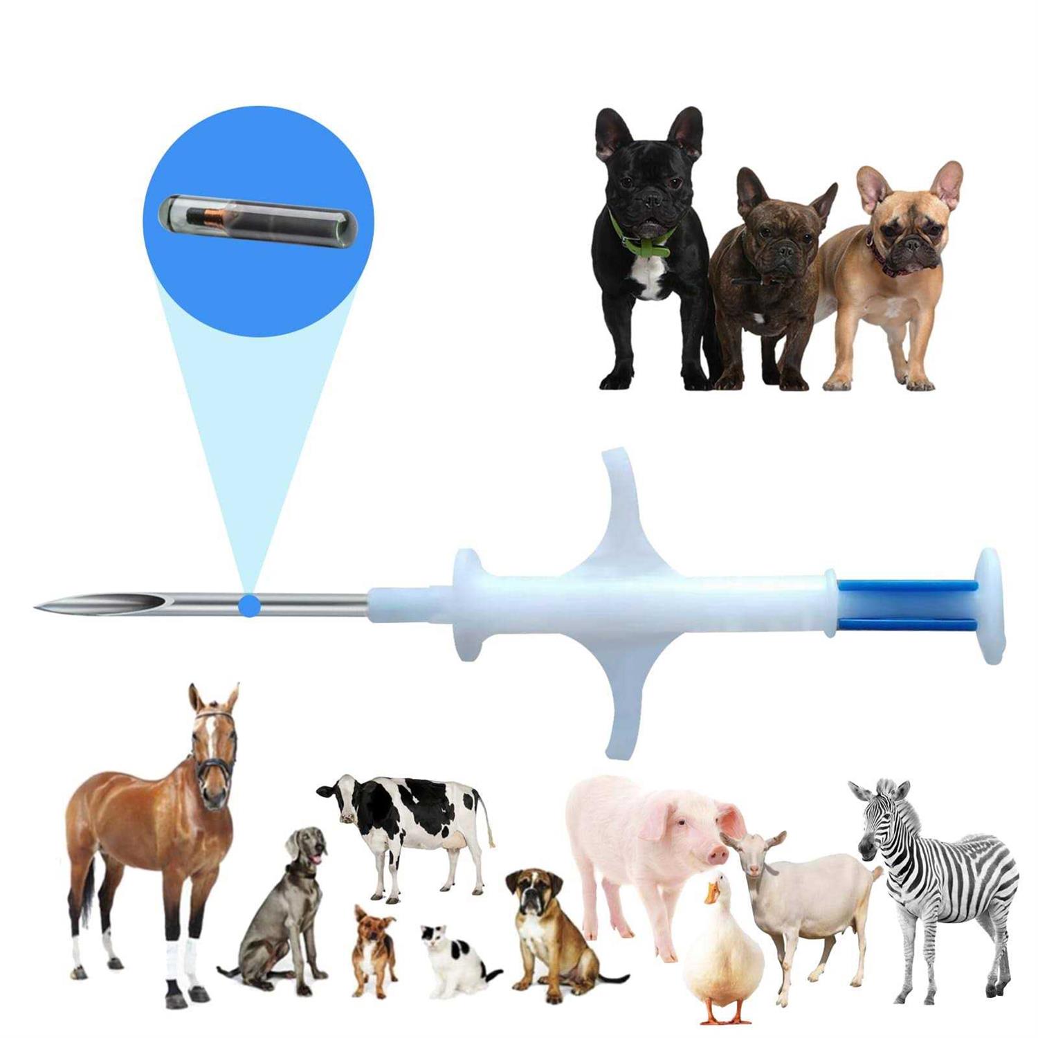 Manruta Microchip for Dogs and Cats 20 Pack Animal Identification Syringe Preload ISO 11784/11785 FDX-B Universal Standard for Pets Horse Cow Pig