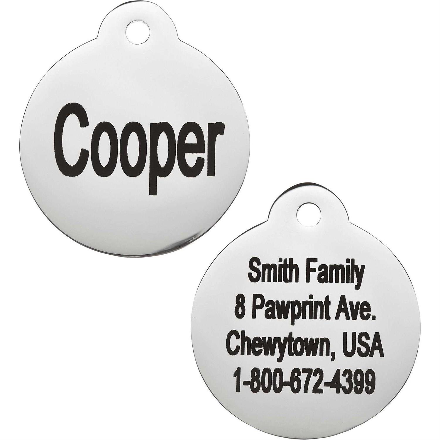 Frisco Stainless Steel Personalized Dog & Cat Tag