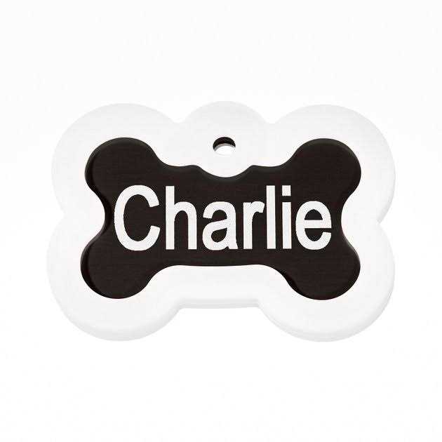 Alternative view of GoTags Anodized Aluminum Personalized Silencer Dog ID Tag