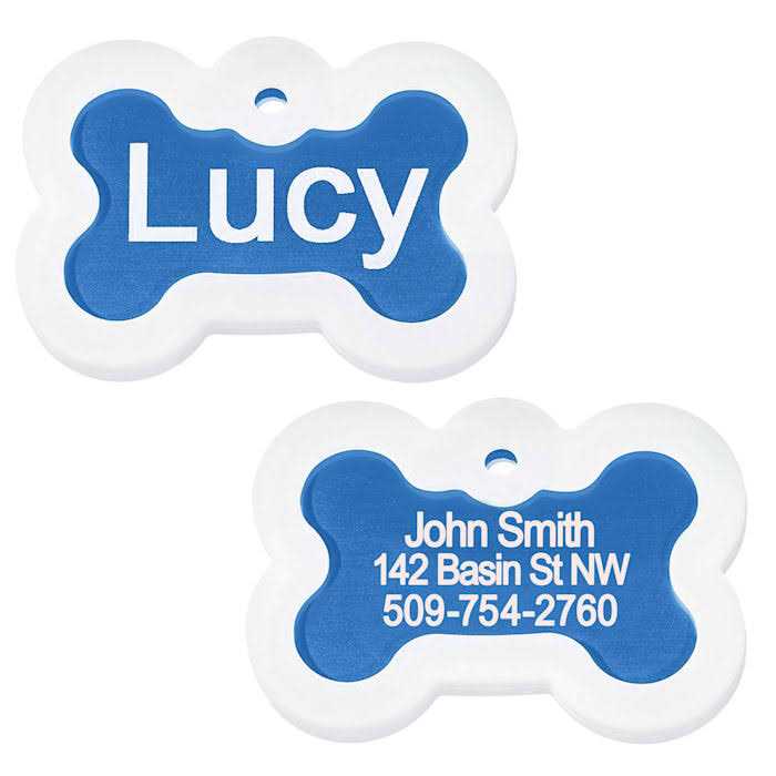 Alternative view of GoTags Anodized Aluminum Personalized Silencer Dog ID Tag