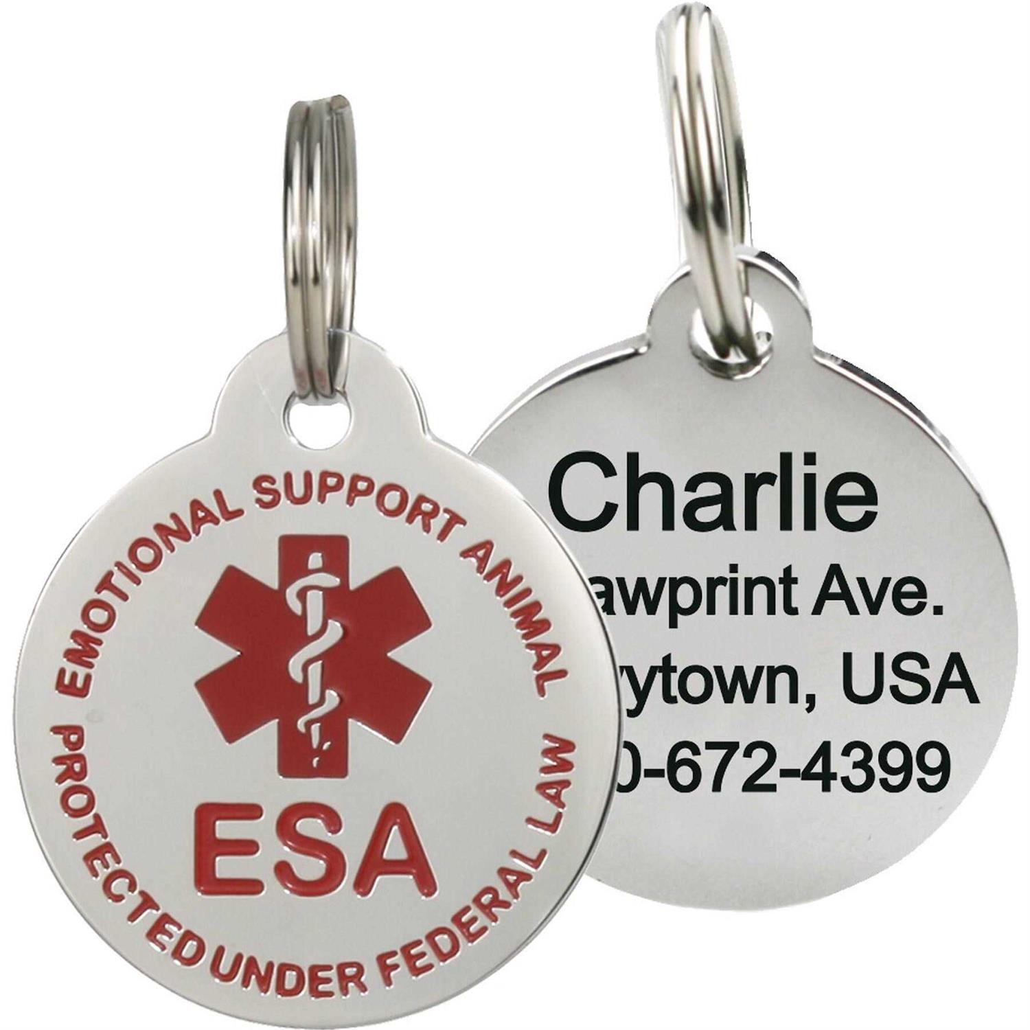 Frisco Emotional Support Animal Personalized Dog & Cat ID Tag