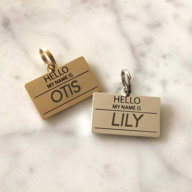 Alternative view of Two Tails Pet Company Hello My Name is ID Tag