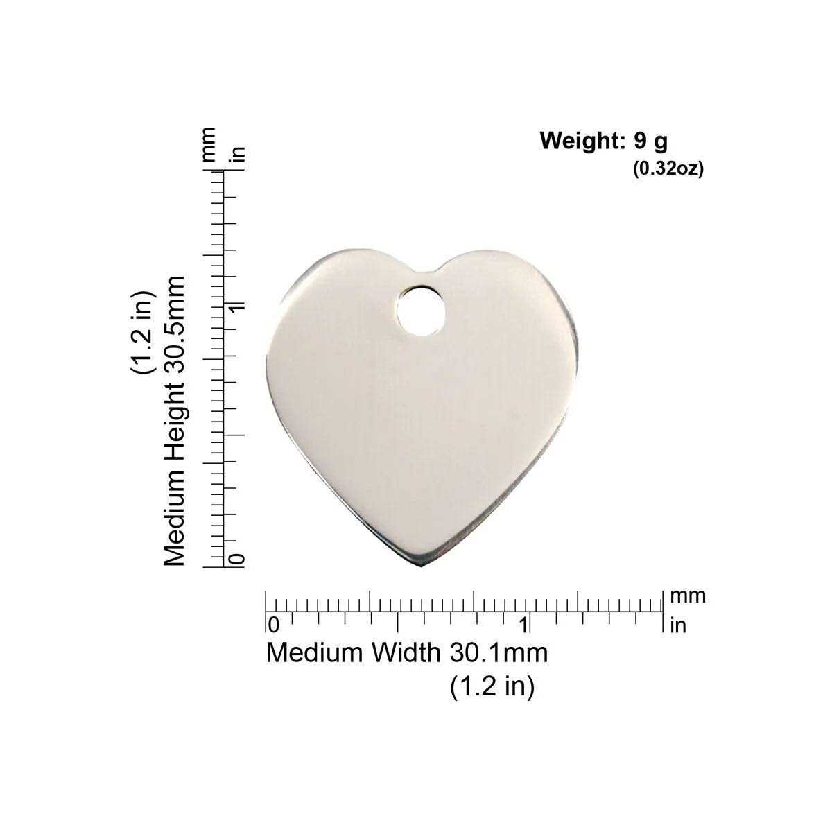 Alternative view of Red Dingo Heart Pet ID Dog Tags