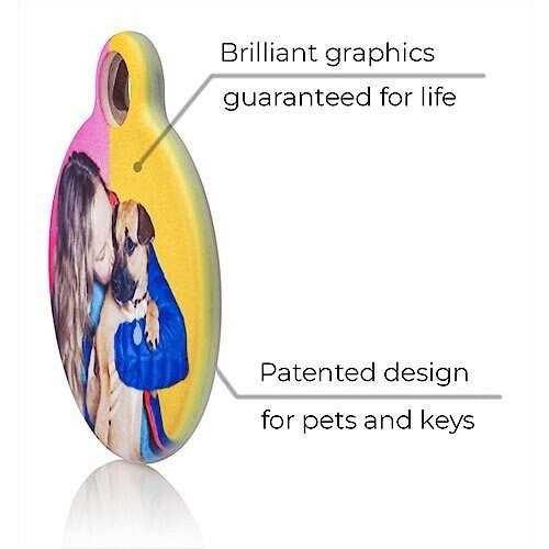 Alternative view of Dog Tag Art Wave Personalized Dog & Cat ID Tag