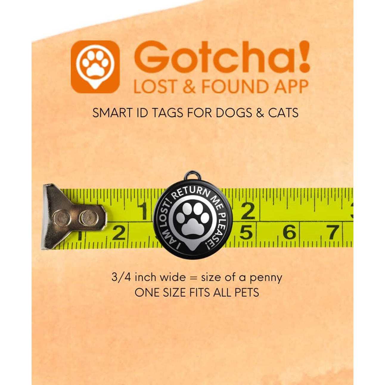 Alternative view of Gotcha Smart Pet ID Tag for Pets, Easily Attaches to Dog & Cat Collars and Harnesses