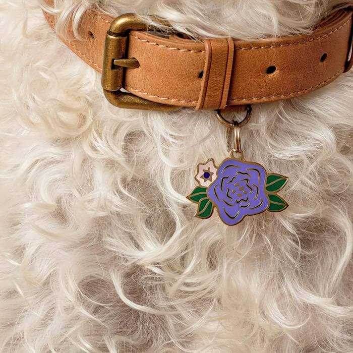 Alternative view of Two Tails Pet Company Wild Flower ID Tag