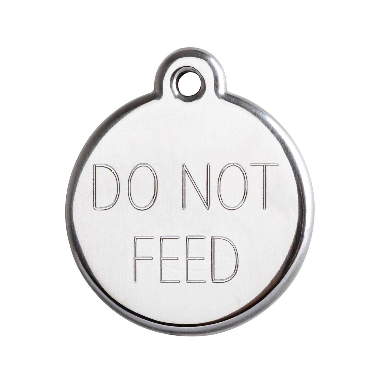 Alternative view of Red Dingo Glitter Stainless Steel Dog ID Tag — Paw Print