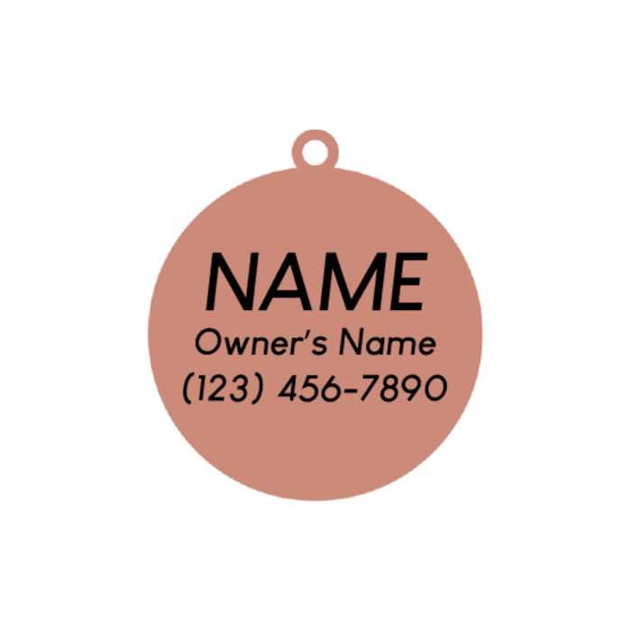 Alternative view of Two Tails Pet Company Rose Gold Have Your People Pet ID Tag