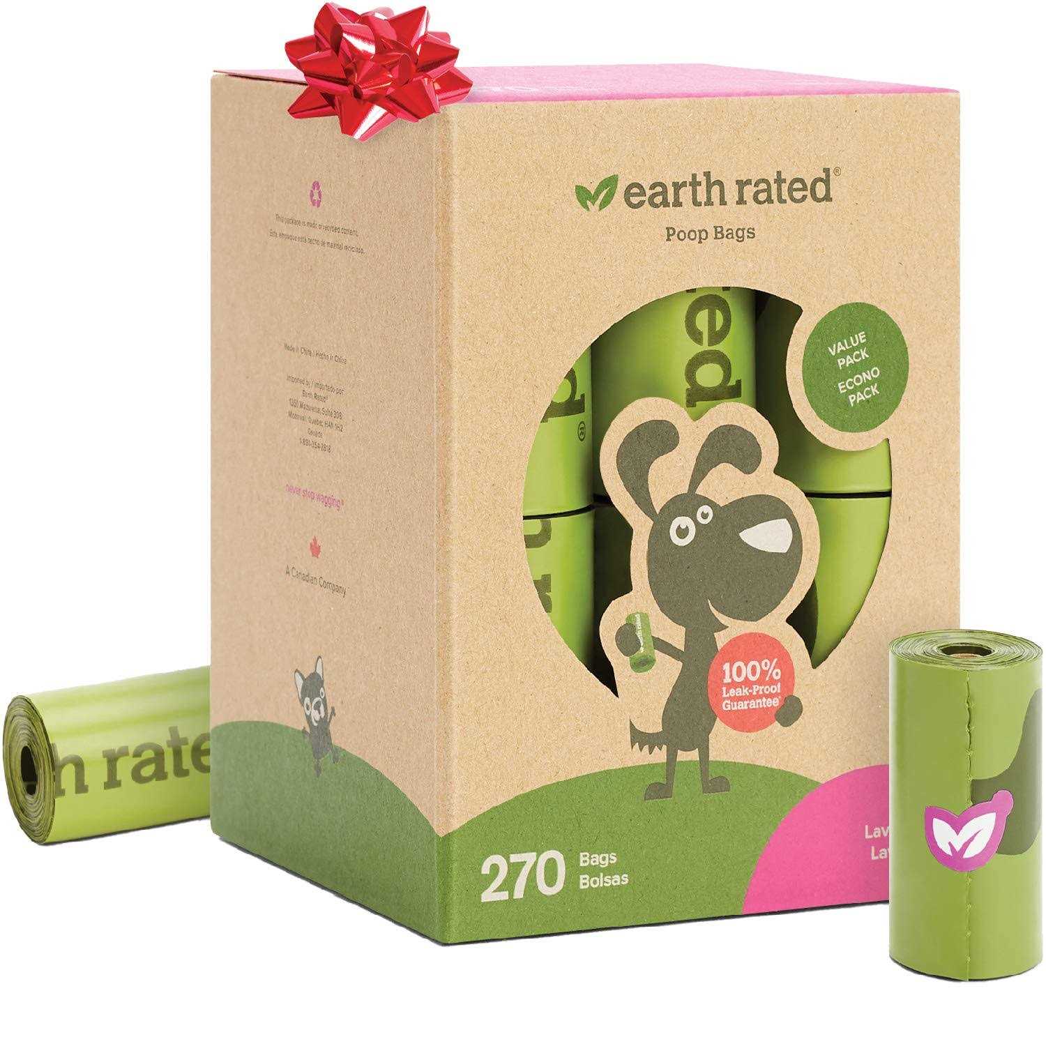 Earth Rated Dog Poop Bags, Guaranteed Leak Proof and Extra Thick Waste Dogs