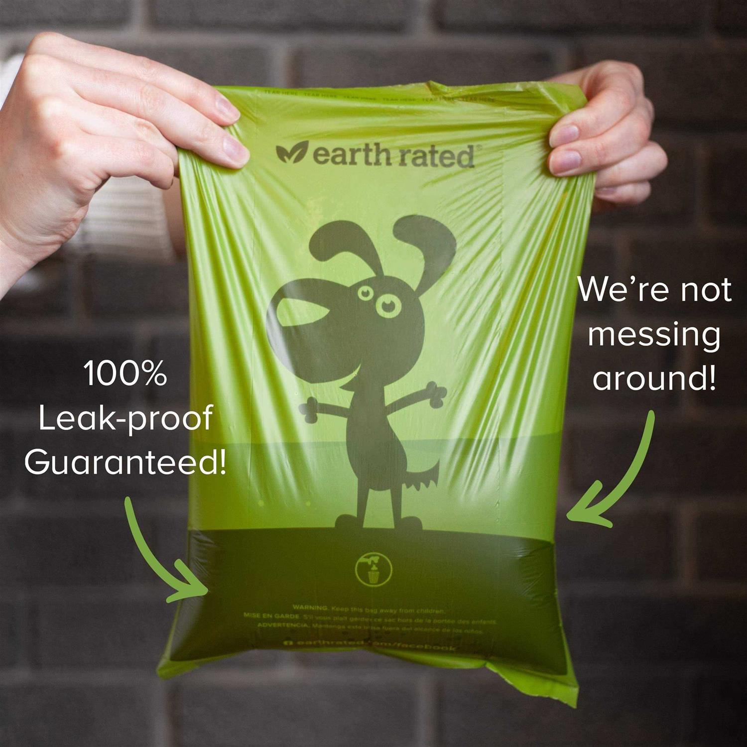 Alternative view of Earth Rated Dog Poop Bags, Guaranteed Leak Proof and Extra Thick Waste Dogs