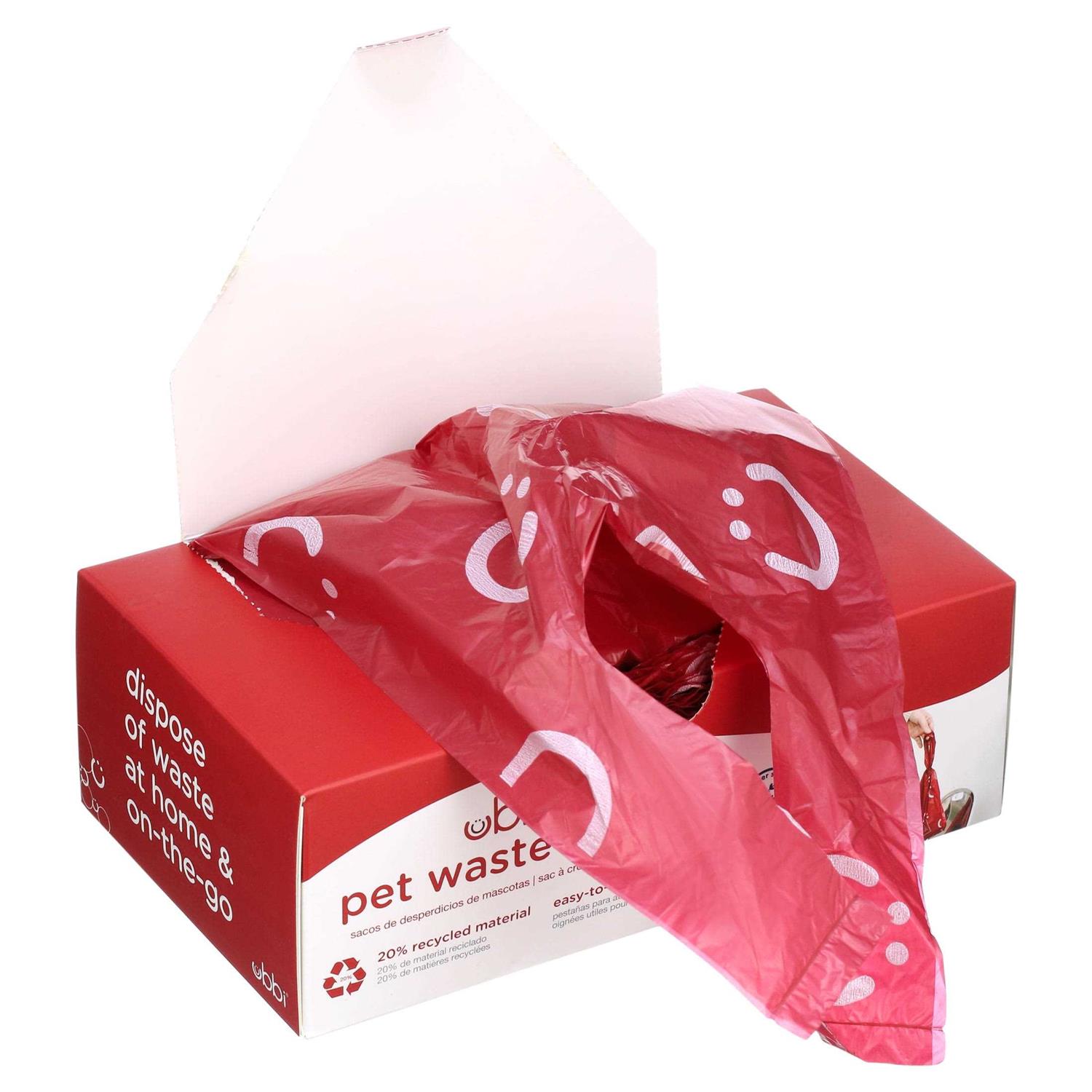 Ubbi Pet Waste Sacks, Lavender Scented Cat Litter Disposal Bags, Leak Proof and Easy Tie