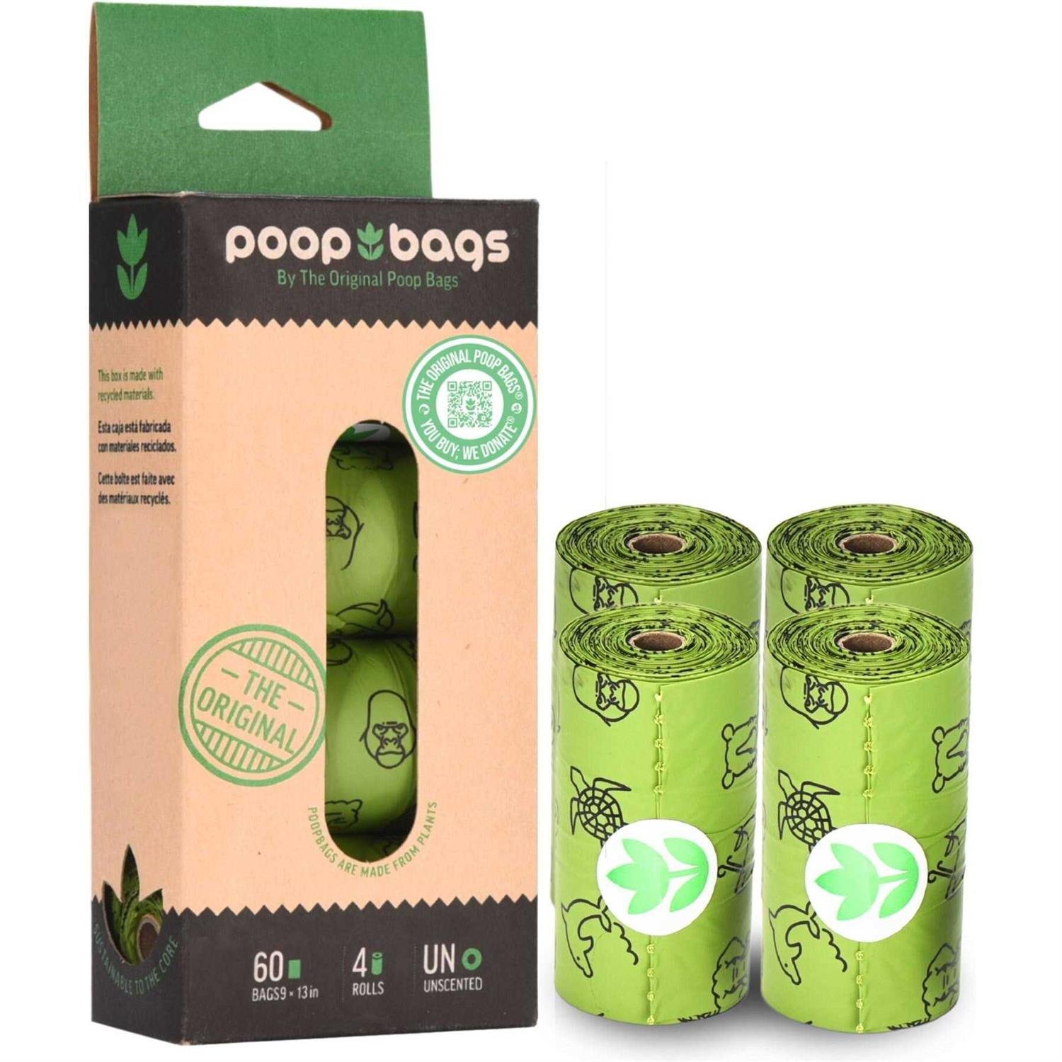 Poop Bags 60 Compostable Bags