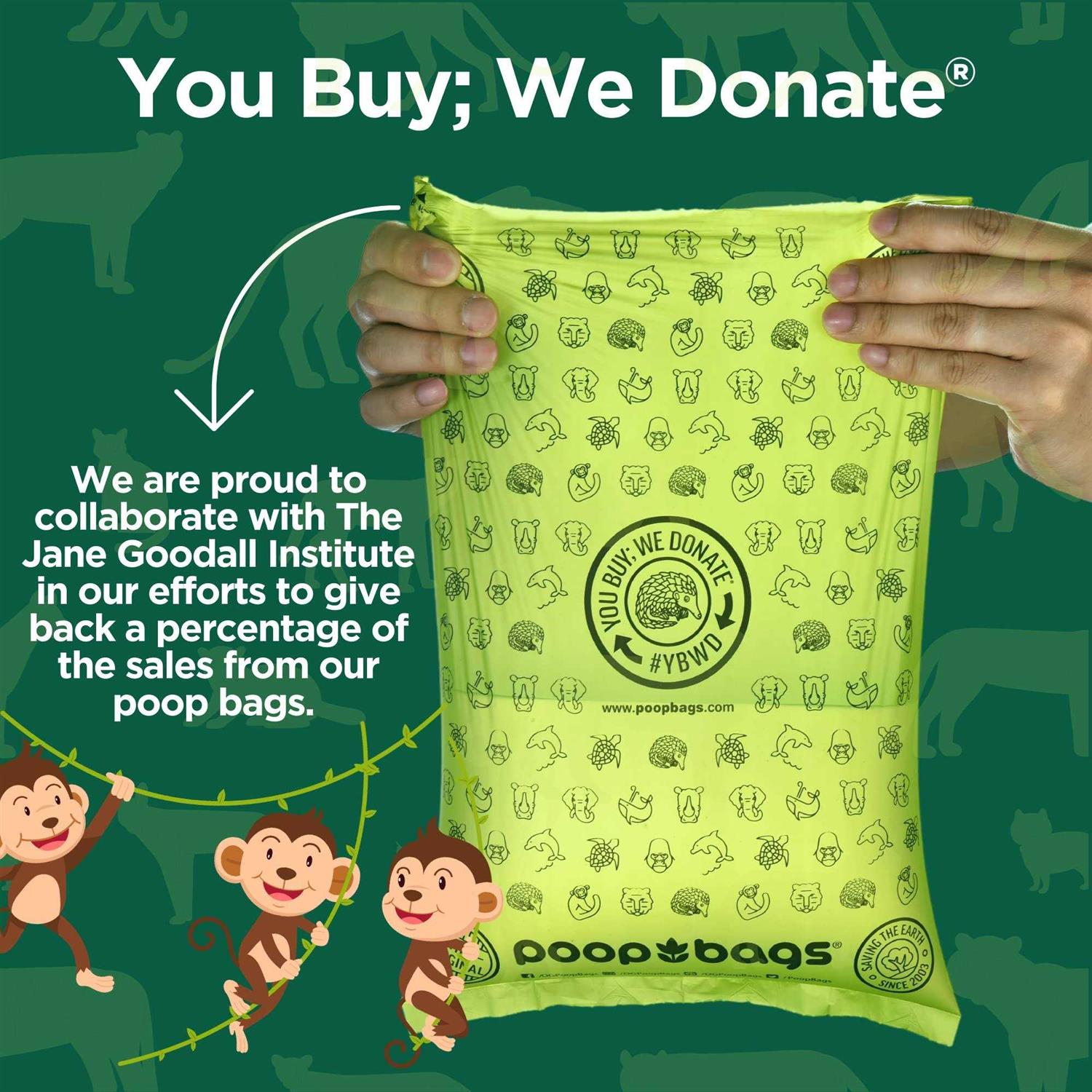 Alternative view of Poop Bags 60 Compostable Bags