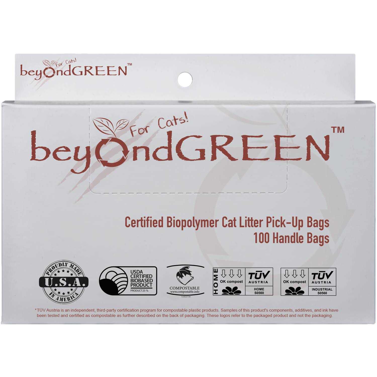 beyondGREEN Plant-Based Cat Litter Waste Bags