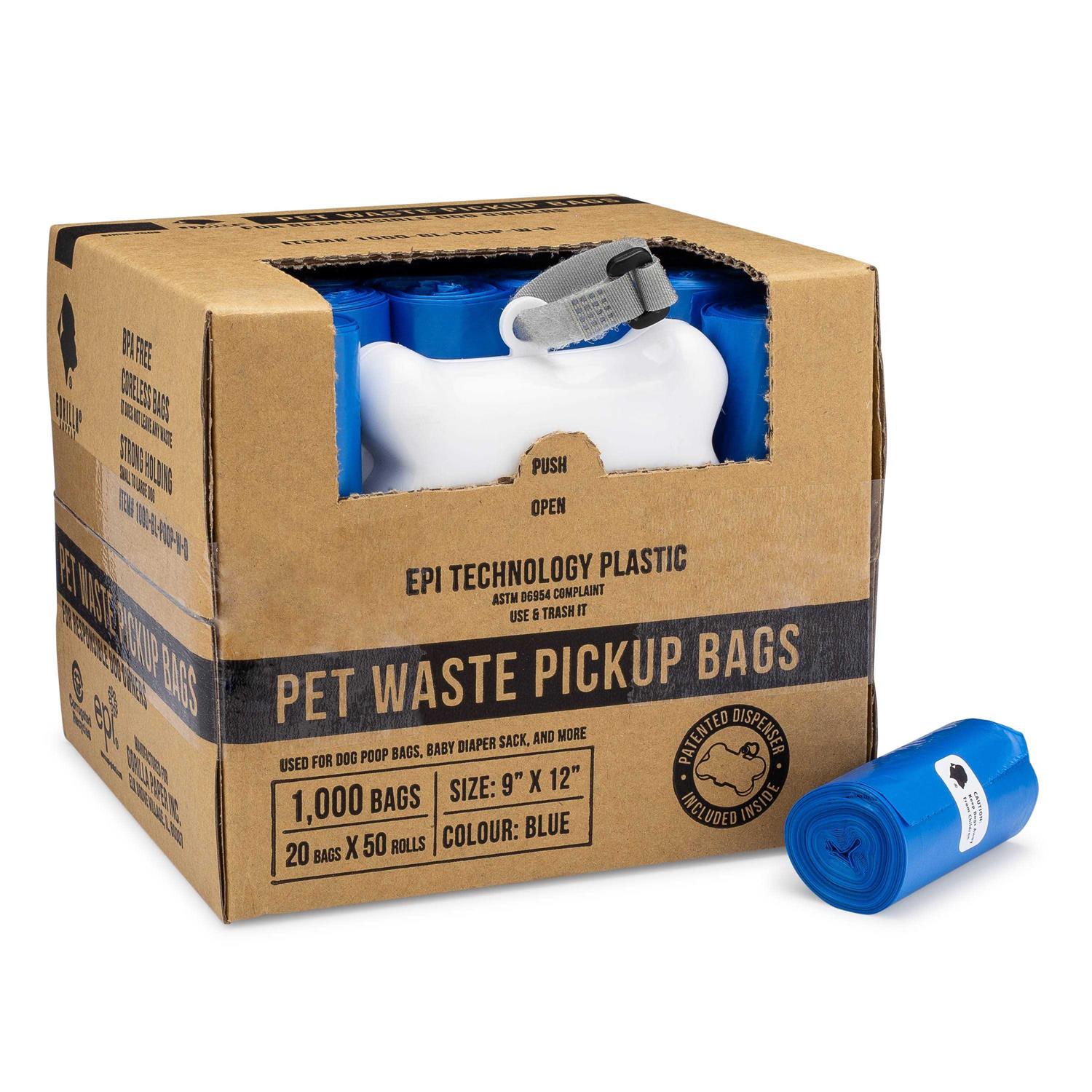Alternative view of Gorilla Supply Dog Poop Waste Bags with Dispenser and Leash Tie