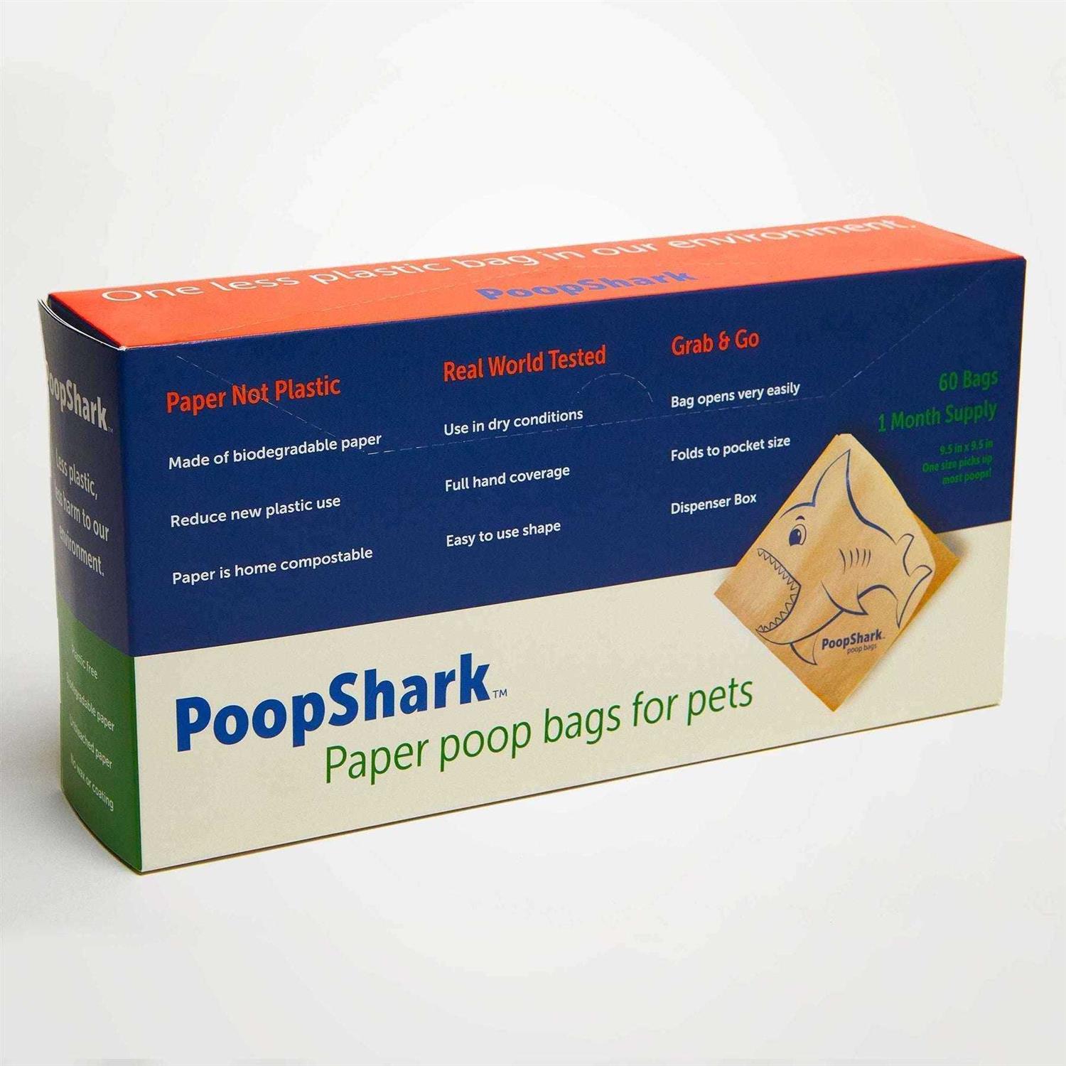 Alternative view of PoopShark Paper Poop Bags for Dogs